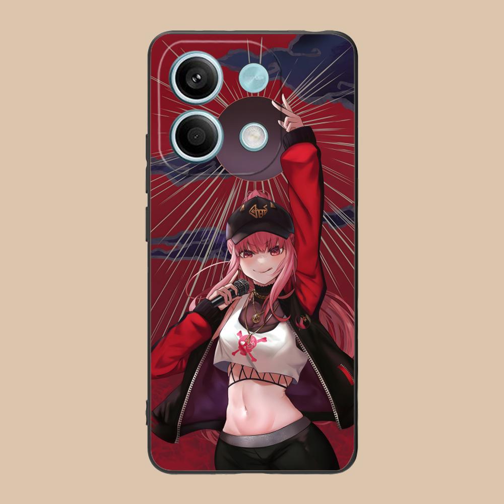 Holo Mori Calliope Matte TPU Mobile Phone Case for POCO F8 F7 F6 F5 F4 F3 F2 Pro GT C75 C71 C65 C61 C40 Pro Ultra Colorful Cover