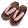 Geta Burnt Girls [KYOETSU] Clogs, Dull, Paulownia, (2 Roses, measurement_21_point_0_centimeters)