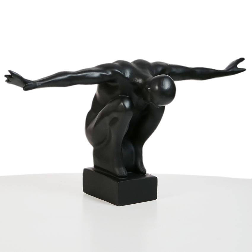Modern Decorative Figurine Black - Spread Your Wings!