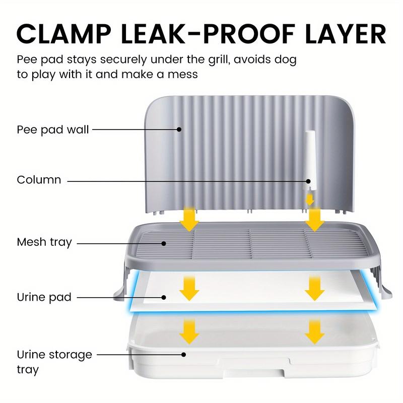 Dog Potty Dog-Specific Pee Tray Anti-Stepping Waste Sand Box for Small Dogs/Puppies Teddy Drawer-Style Poop Tray Pet Supplies
