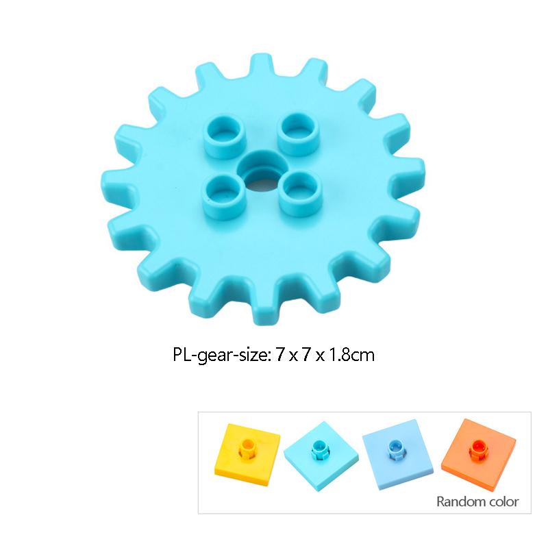 Big Building Blocks Playground Parts Slide Ladder Gear Swing Compatible Bricks Baby Assemble Interactive Toys Gift