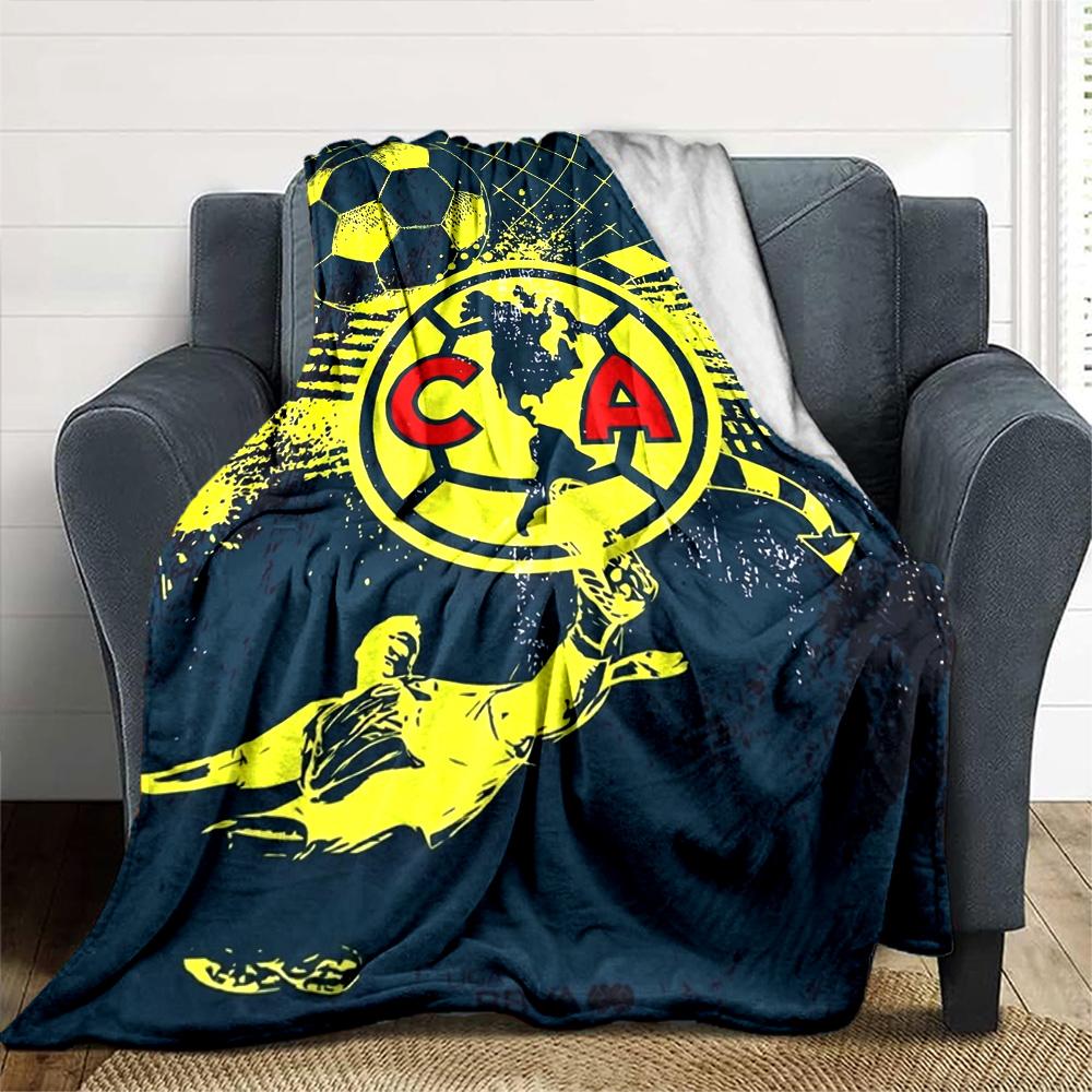 Club América Print Flannel Blanket High Quality Warm Comfortable Cover for All Seasons Perfect for Gifts Home Decor