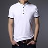 Herren Business Casual Polo Kurzarm T-Shirt Sommer Bequemes und atmungsaktives Oberteil aus massiver Baumwolle