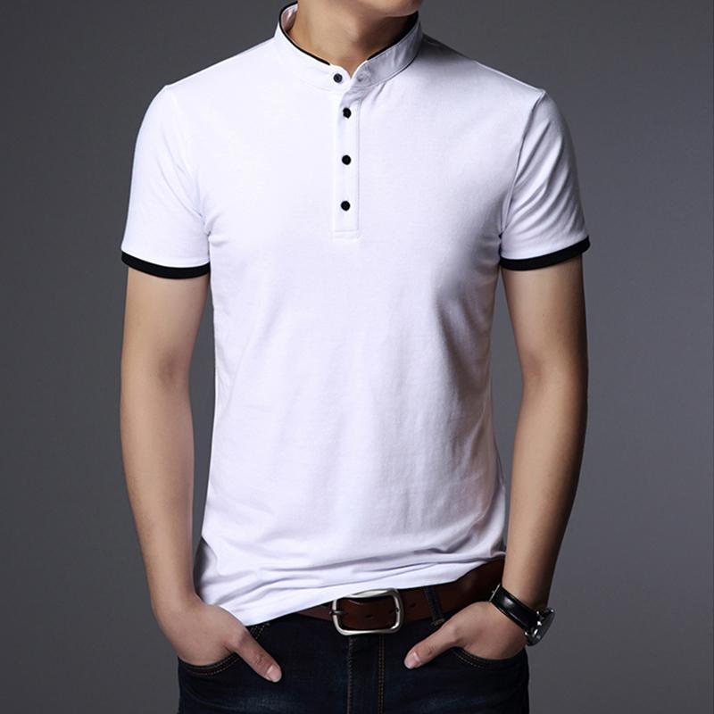 Herren Business Casual Polo Kurzarm T-Shirt Sommer Bequemes und atmungsaktives Oberteil aus massiver Baumwolle