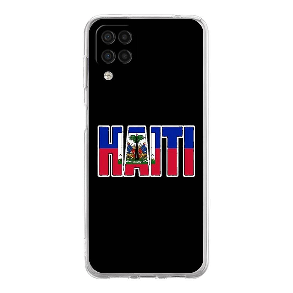 Phone Case For Samsung A54 A52 A50 A70 A10 A30 A40 A20S A20E A02S A12 A14 A22 A24 A42 A34 A32 5G A04s Cover Shipping Haiti Flag