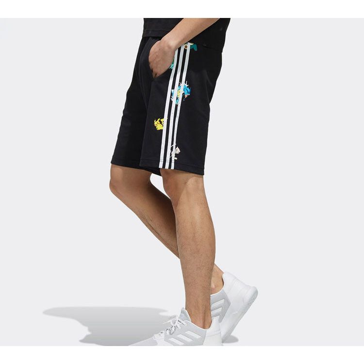 Adidas Neo Side Stripe Sport Shorts Men Bottoms Black FM0322