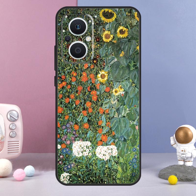 Flower Plant Art Funda For OPPO Reno 11 F 12F 13F 14F 10 12 13 14 Pro 7 8 Lite OPPO Find X9 X6 X5 X8 Pro Case
