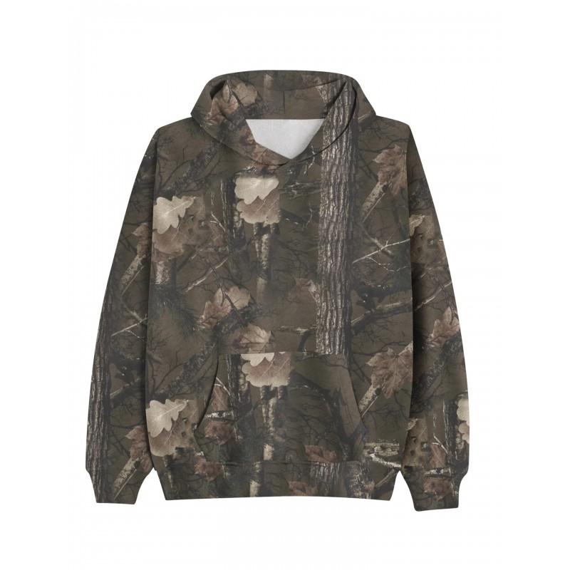 Womens Oversized Hooded Sweatshirt With 3D Print Loose Fit Casual Top 2025