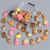 20 Mixed Capybara & 1 Suitcase,Colorful Fun Glow-in--Dark Cute Cartoon Capybara Ornaments, Fantasy Cartoon Animal Pendants Crafts