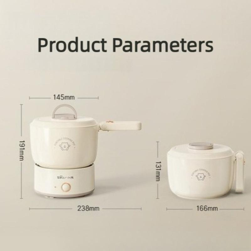 1.2L Split Folding Stew Pot Small Foldable Electric Cooker Dormitory Travel Portable Multifunction Cooking Pot