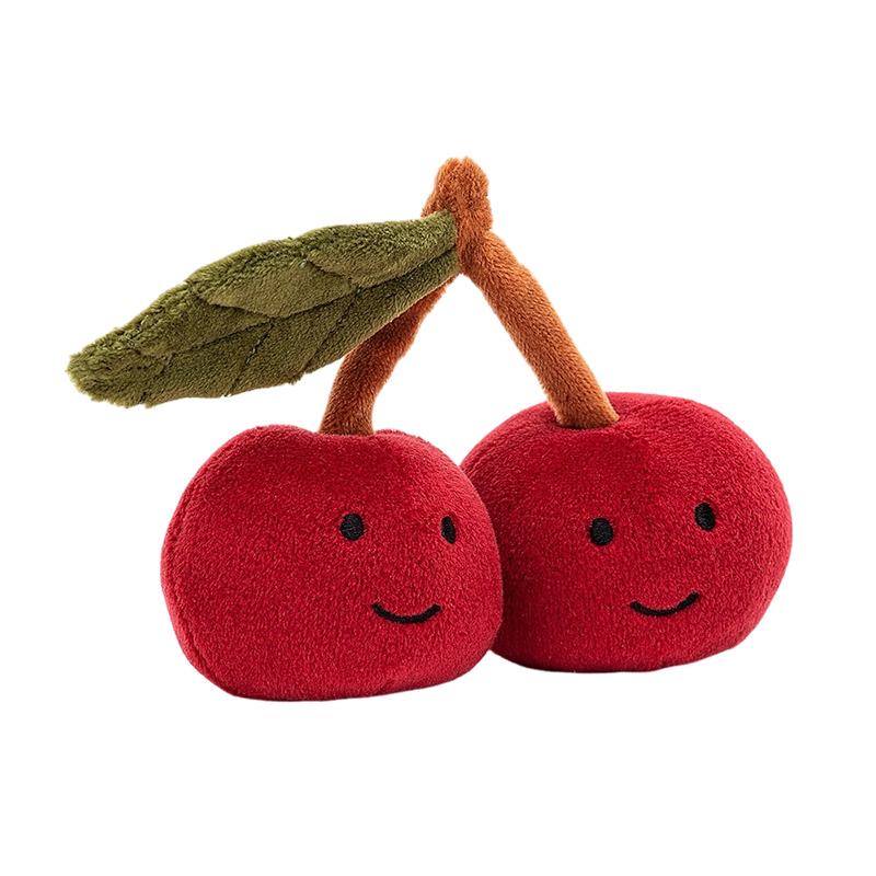JELLYCAT Gourmet Series Wonderful Fruit Cherry Cute Fun Doll Plush Doll 9cm High