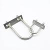 304 Stainless Steel Extended U-Shaped Screw/U-Shaped Pipe Clamp With Baffle/U-Shaped Bolt/Square Hoop/Horseback Hoop