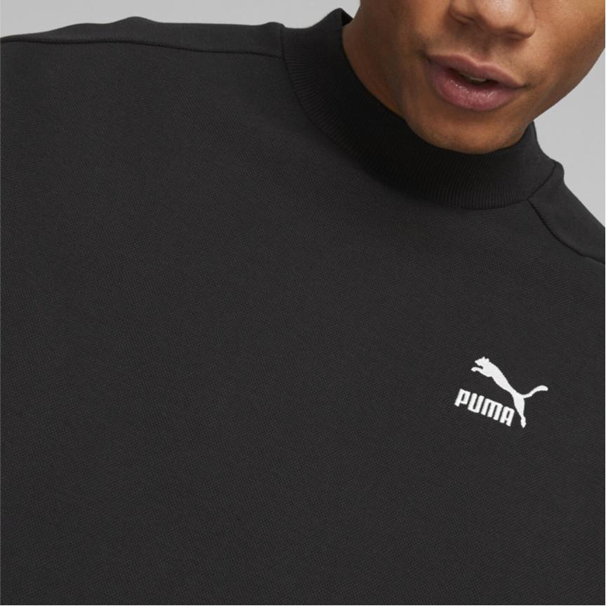 Puma Comfortable Casual Small Logo Round Neck Long Sleeve Sweatshirt Men Sweatshirt Black 620605-01