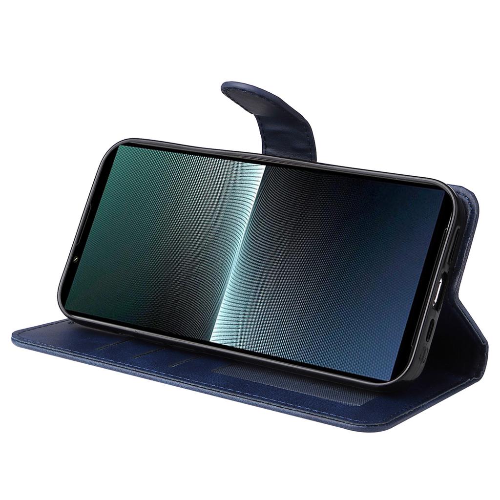 Etui na telefon Sony Xperia 1 V Skórzane z podstawką Uchwyt na karty Portfel Pokrowiec na telefon
