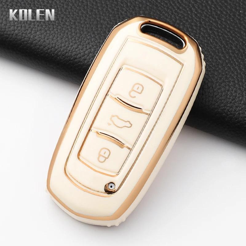 Fashion Tpu Car Key Case Cover For Geely Emgrand 7 Gx3 Atlas Gs Nl3 Gili Emgrand 7 Ex7 Gt Gc9 Protected Shell Fob Accessories