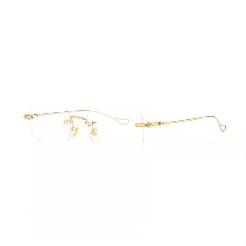 

Очки для близорукости без оправы, маленькие прямоугольные, с защитой от синего света, для женщин и мужчин, ультралегкие, 0-4.0 0