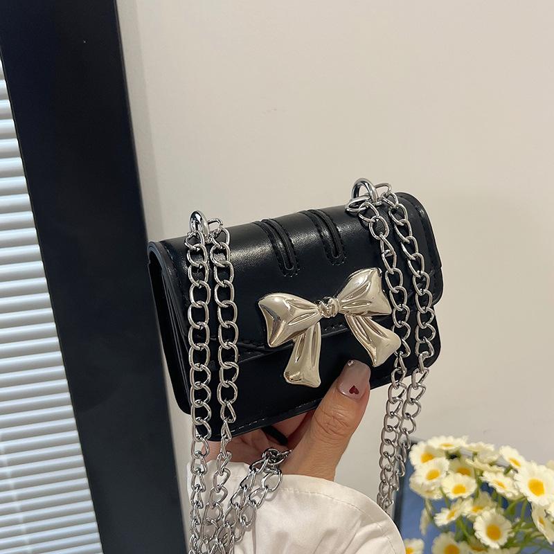 

Мини красивая сумка-бант однотонная милая маленькая квадратная сумка лето новый продукт цепочка на плечо сумка-мессенджер женская