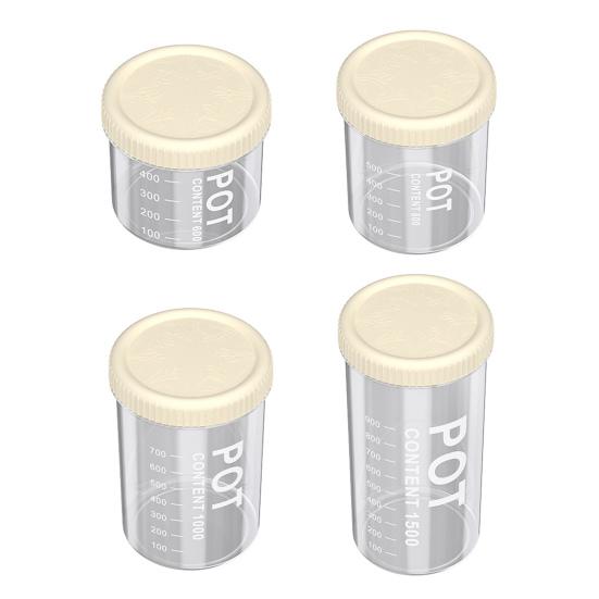Yousheng Transparent Grain Canister Kitchen Sealed Jar Food-Grade Airtight Storage Container Pantry Organizer for Snacks Dried Foods Tea