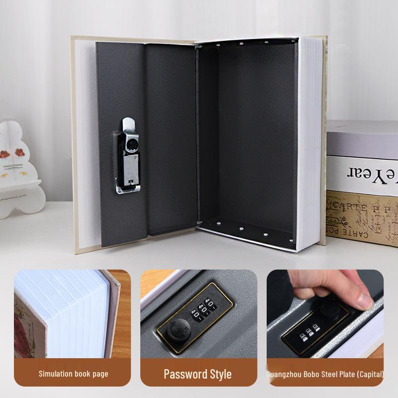 Cross-Border Artifact Combination Lock Piggy Bank Faux Book Safe with Simulated Storage