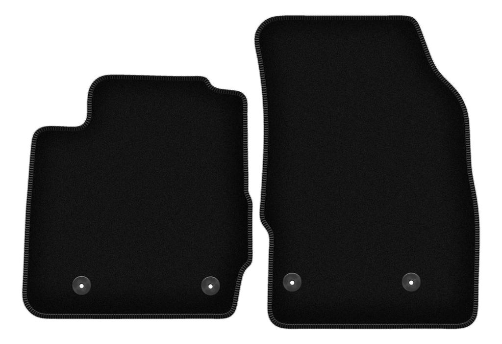 Alfombrillas de suelo de terciopelo delanteras BÁSICAS para: Mazda 2 II hatchback (2007-2015)