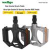 WELLGO M195 Ultra-Light Aluminum Alloy Bicycle Pedals with Dual DU Bearings