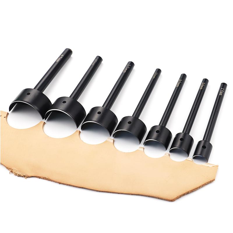 1pcs Premium Leather Crafting Tool Set - Half-Round Punch & Tail Cutter For Diy Belt And Bag Straps, Engraving Essentials