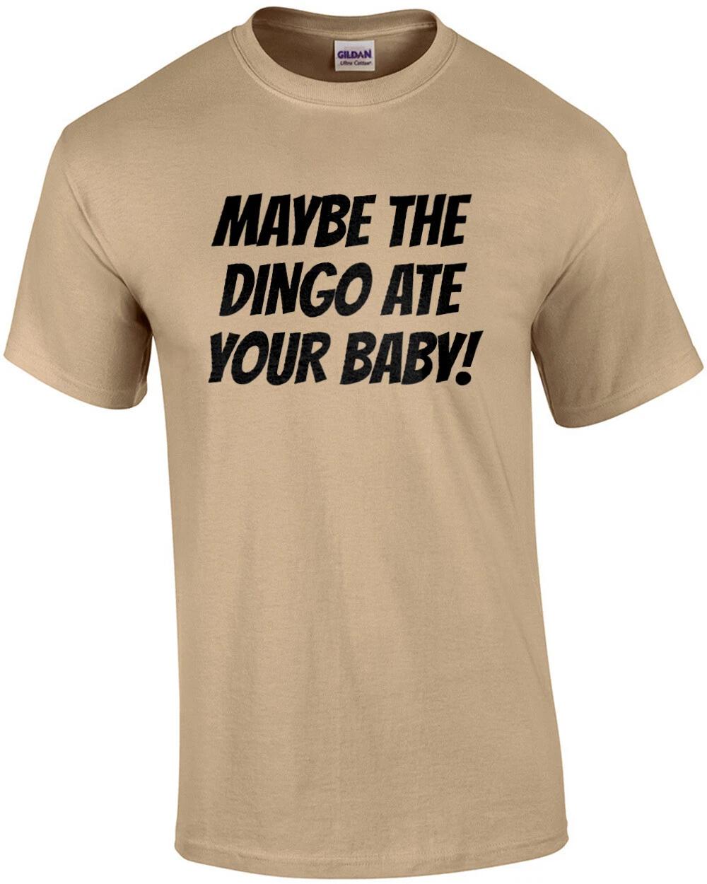 

Maybe the dingo ate your baby - Elaine quote - funny Seinfeld 80 s t-shirt L