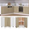 VidaXL Low Corner Cabinet "Lyon" Sonoma Oak 75.5 X 75.5 X 81.5 Cm Engineered Wood 802492