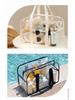 Große wasserdichte PVC-Strandtasche mit Knopfverschluss für Toilettenartikel & Kosmetik – Ideal zum Schwimmen und für den Außenbereich