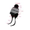 Winter Outdoor Cold-Proof Bomber Hat Big Head Circumference Knitted Wool Hat Women Velvet Warm Ear Protection Cap