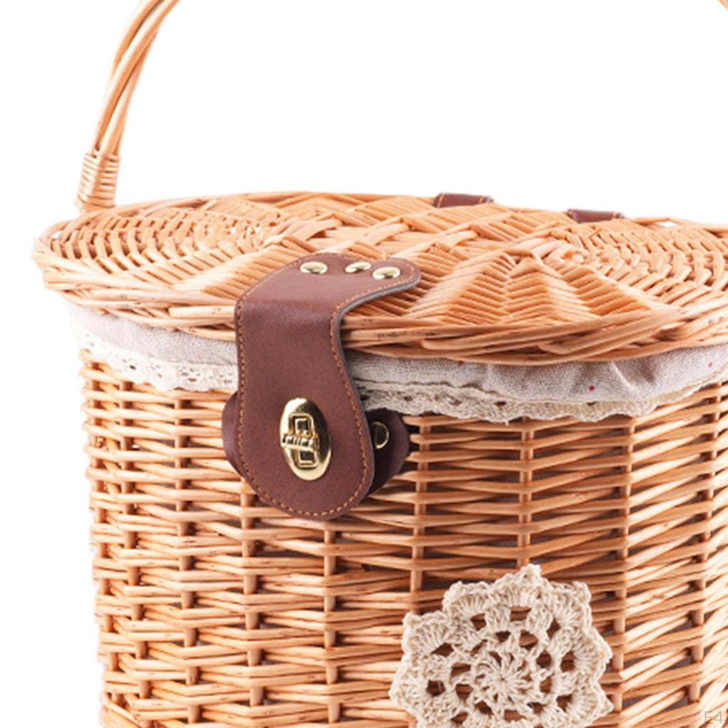 Плетений кошик для зберігання велосипедів для складаних велосипедів і скутерів