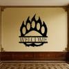 Heavy Duty Iron Bear Paw Wall Art Rustic Farmhouse Metal Sign Home Decor Entryway Cabin Living Room Hanging Easy Install Housewarming Gift