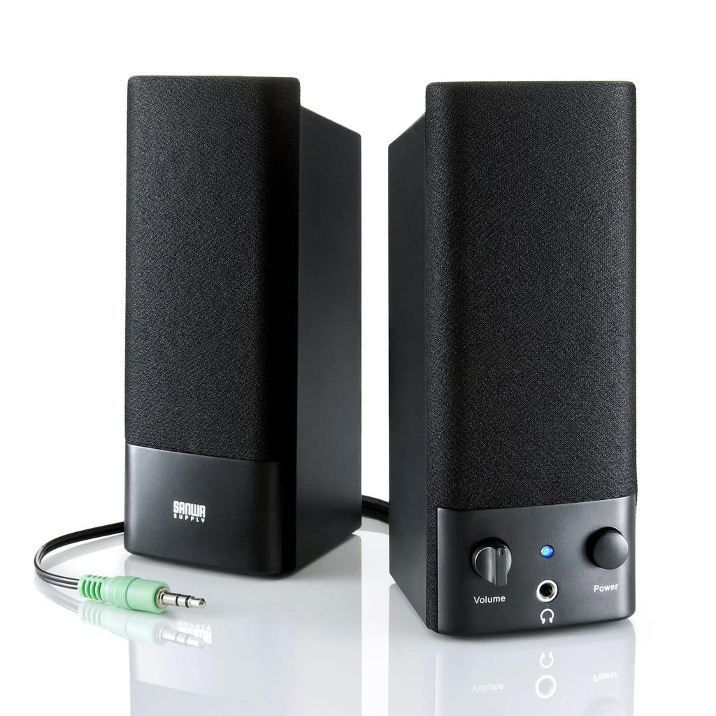 Sanwa Supply Multimedia Speaker Black MM-SPL2N3