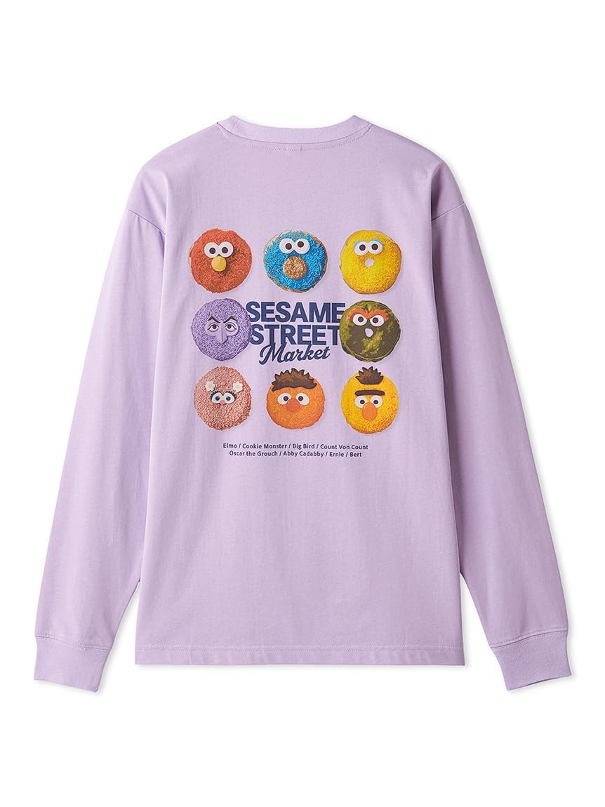 

[Улица Сезам Маркет] [СЛАДОСТИ] ПОНЧИКИ Футболка с длинным рукавом SSMUCT256434LAVL