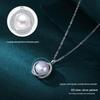 Elegant S925 Sterling Silver & Freshwater Pearl Pendant Necklace for Women - High-End Clavicle Chain with Full Diamond Detail