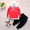 Spring & Autumn Casual Baby Sweater Letter Hoodie & Trousers Set, 1-5 Years