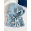 Balaclava New Autumn and Winter Warm Hat Scarf Integrated Woolen Hat