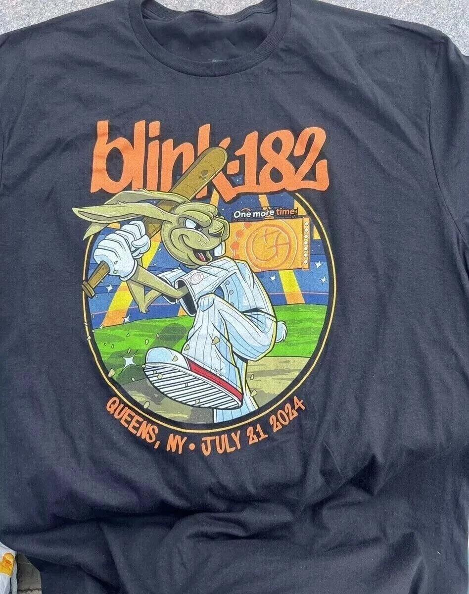 Blink 182 2004 Tour Vintage shirt Navy Short Sleeve Cotton T-shirt Size S-5XL M6 S