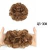 MISS WIG Straight Donut Chignon Hairpieces Synthetic Ombre Elastic Chignon Fluffy Messy Scrunchies Hair Bun for Women