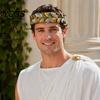 Adjustable Olive Leaf Crown Greek Laurel Headband, Medieval Roman Emperor Crown, Forest Elf Goddess Headpiece God Circlet Costume for Renaissance