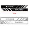 2PCS Car Body Side Rear View Mirror Stripes Badges Sticker Decals For Skoda Rapid Fabia 1 2 Octavia 2 A5 A4 Roomster Yeti Superb