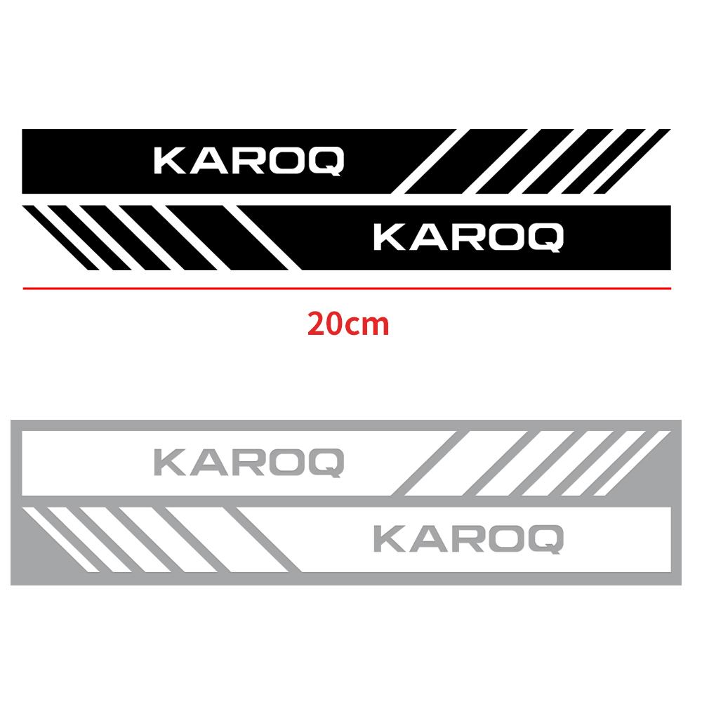 2PCS Car Body Side Rear View Mirror Stripes Badges Sticker Decals For Skoda Rapid Fabia 1 2 Octavia 2 A5 A4 Roomster Yeti Superb