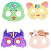 Animal Cartoon DIY Graffiti Mask: Handmade Art Materials for Children's Coloring