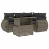 VidaXL Garden Lounge Set 5 Pcs with Grey Cushions Wicker 3268510