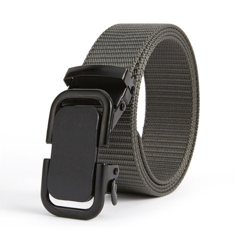 Men's Nylon Belt with Automatic Buckle - Tactical, Outdoor, and Military Training Use