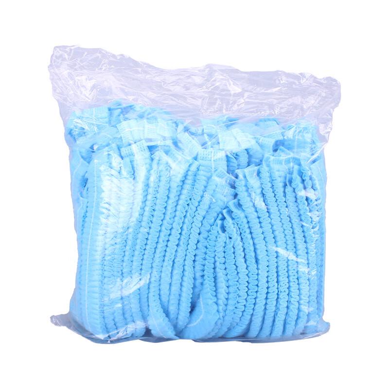 Langmei Disposable Non-woven Blue Dustproof Strip Caps (100-pack)