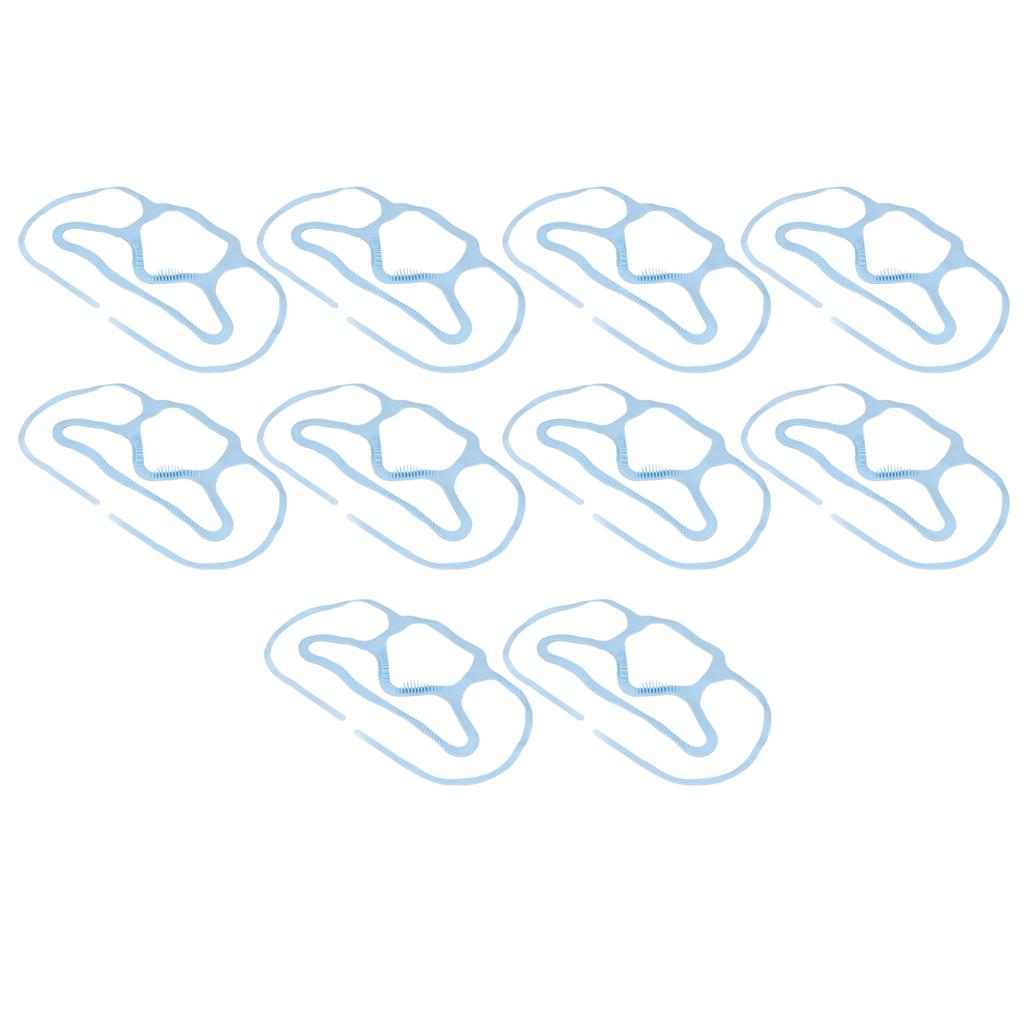 10Pcs Mask Brace Antifog Food Grade Silicone Freely Foldable Reusable Mask Support Frame for Outdoor   School