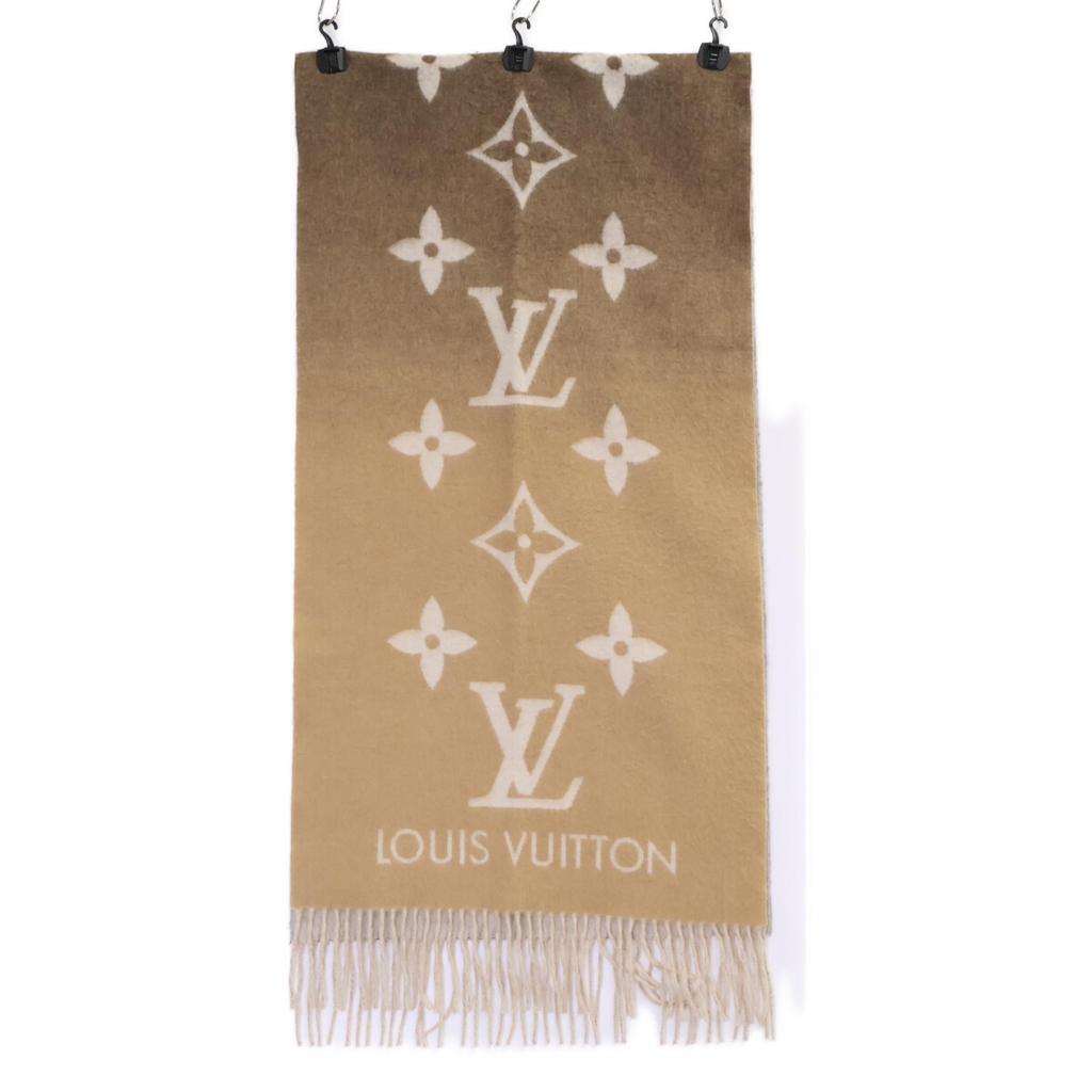 LOUIS VUITTON [Excellent Condition/Domestically Authorized] 2024 Reykjavik Gradient Cashmere Muffler M73675 Scarf beigeUsed