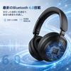 Bluetooth wireless headphones with active noise cancellation up to 60 hours of wired wireless 40mm sound sound leakage IPX5 cable premium black