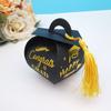 25pcs Graduation Gift Box, Graduation Cap Treat Boxes Graduation Candy Box with Tassel Graduation Decor Table Centerpiece Party Supplies